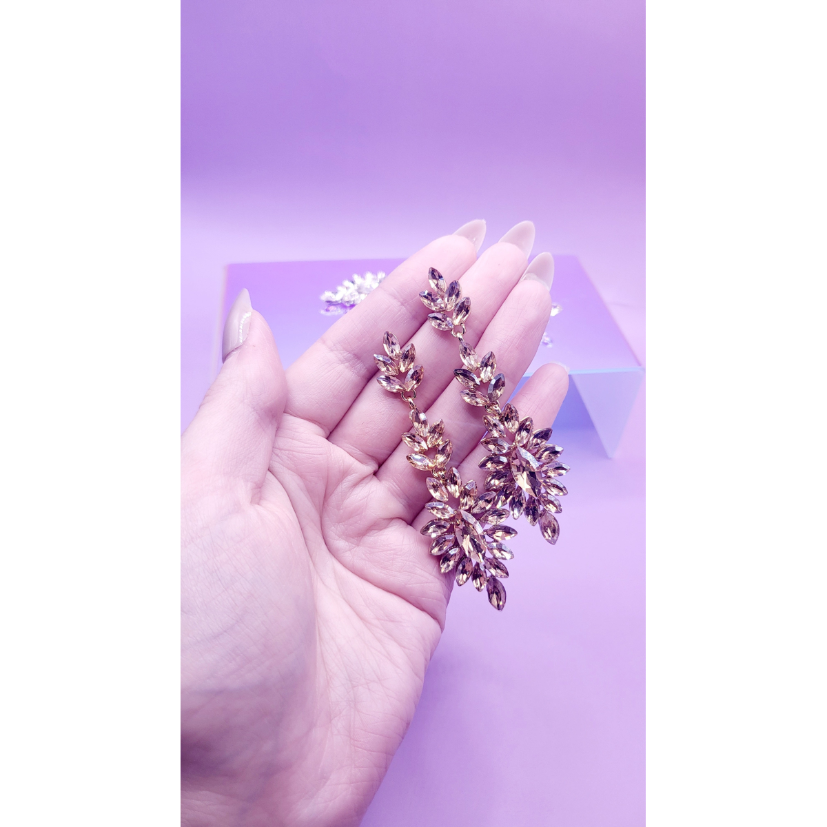 Bliss Crystal Drop and Dangle Earrings
