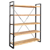 Cosmo Industrial Large Open Bookcase