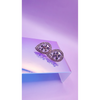 Oval Crystal Non Pierced Clip On Earrings