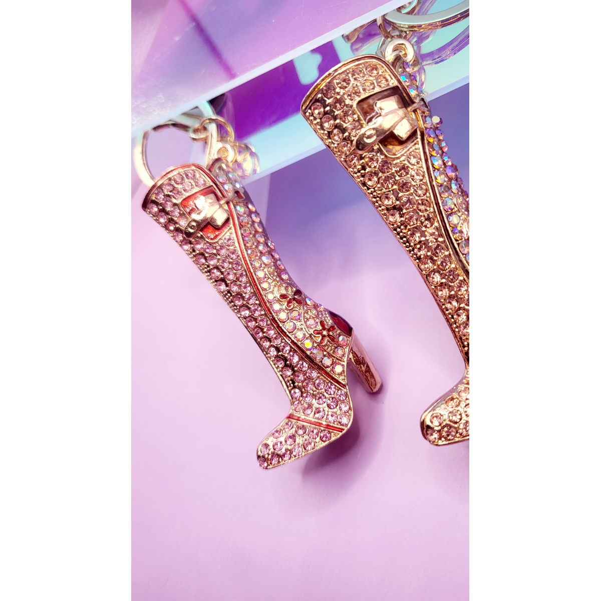 Cow Girl Boot Key Ring