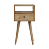 Artisan Furniture Solid Wood Mini Oak-ish Bedside