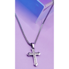 Petite Silver Cross Necklace