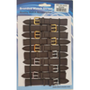 Brown Leather Watch Straps Pk10 size 16mm 1001BK