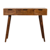 Artisan Furniture Solid Mango Wood Chestnut Foldable Mirror Table