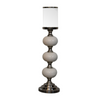 Artisan Furniture Chrome Bubble Candle Holder Set, Blue and White