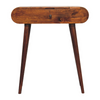 Artisan Furniture Solid Mango Wood Mini Round Chestnut Fold Vanity