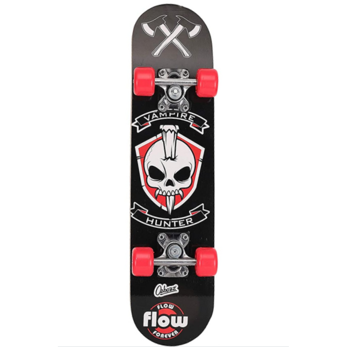 Ozbozz  Wooden Skateboard 24"- Red Wheels