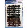 Brown/Black Leather Croc Grain Watch Straps Pk10 18mm 1010