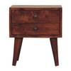 Artisan Furniture Solid Wood Mini Chestnut Modern Bedside