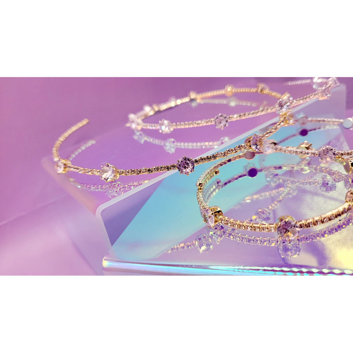 Luxe Crystal Trio Choker, Bracelet & Earrings