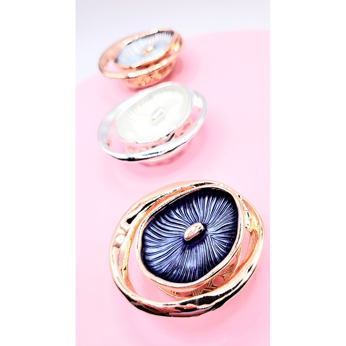 Abstract Magnetic Lilly Brooch