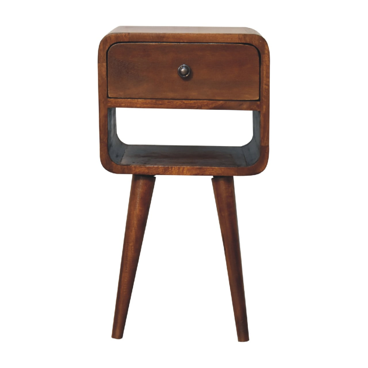 Artisan Furniture Solid Wood Mini Chestnut Curve Lower Bedside