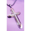 Two Tone Cross Necklace