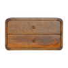Artisan Furniture Solid Wood Floating Curved Chestnut Bedside