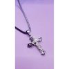 Graceful Silver Cross Necklace
