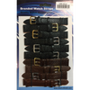 Lizard Grain Leather Black and Brown Watch Straps Pk10 size 16mm 1009