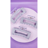 Glitter Silver Hair Clamps Pack of 12