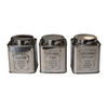 Artisan Furniture Storage Jars - Chrome Kitchen Set of 3, Chrome Finish