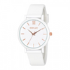 Henley Ladies Coloured Case Silicone Sports Watch White H06178.4