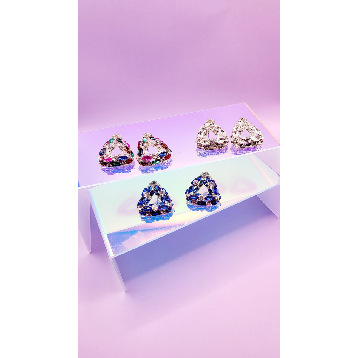 Pose Crystal Stud Earrings