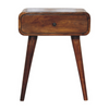 Artisan Furniture Solid Wood Avora Chestnut Nightstand with 1 drawer