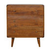 Artisan Furniture Solid Wood Curved Chestnut Chest