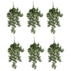 Pack of 6 x Hanging UV and Fire Resistant Artificial Pothos Plant 71cm
