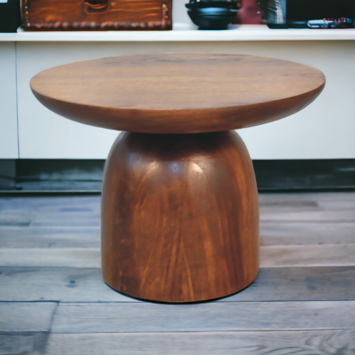 Artisan Furniture Solid Mango Wood Little Chestnut Side Table