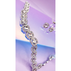 Square Crystal Trio Necklace, Earrings & Bracelet
