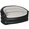 Outsunny Inflatable Chair with Soft Plush Fabric for Movie Watching, Grey