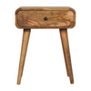 Artisan Furniture Solid Wood Avora Oak-ish Nightstand with 1 drawer