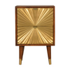 Artisan Furniture Solid Wood Manila Gold Bedside