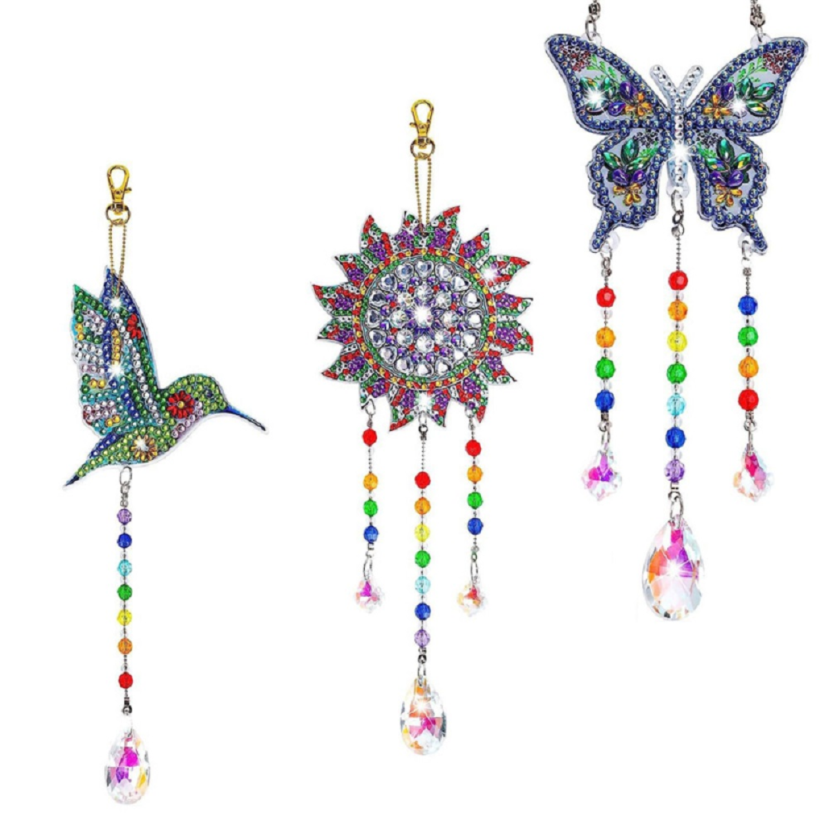 Wind Chime Crystal Suncatchers for Windows Garden Decorations，Gifts for kids