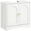 HOMCOM Modern Under Sink Cabinet for Basin without or with Pedestal, White
