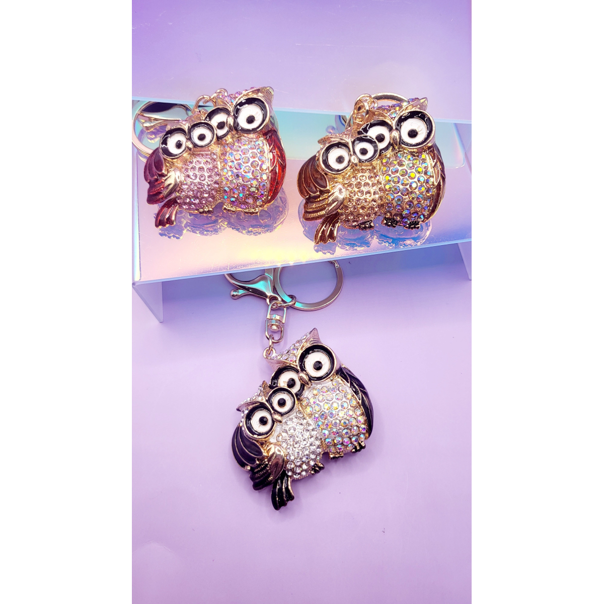 Owl & Baby Owl Key Ring