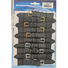 Black Leather Extra Long Watch Straps Pk10 size 16mm 1002BK