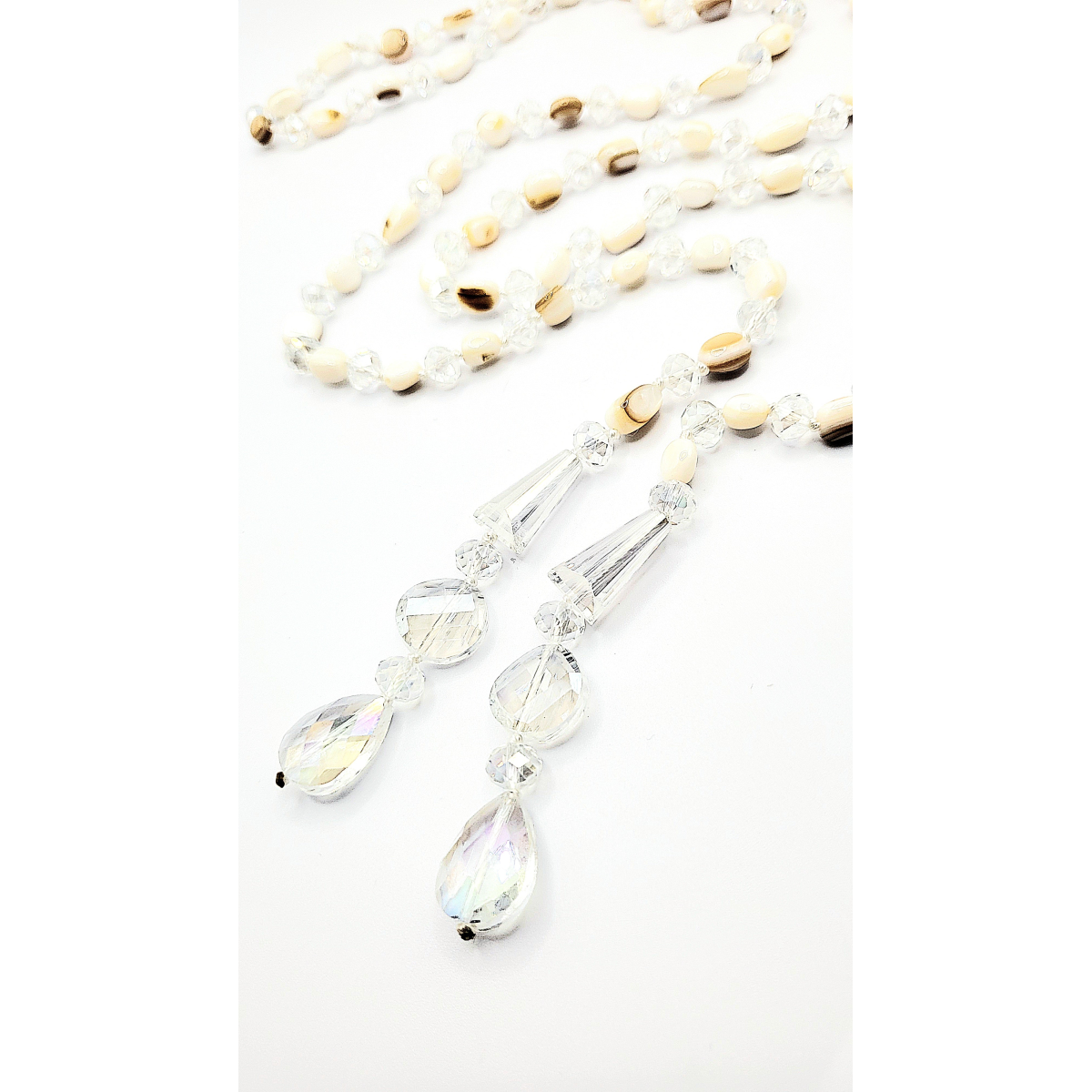 Resin Boho Long Beaded Open Necklace