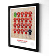Man United Treble A3 Framed Print – 1999 Shirt Wall Art