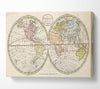 Map Of The World Pre American Map Canvas Wall Art - Zestio