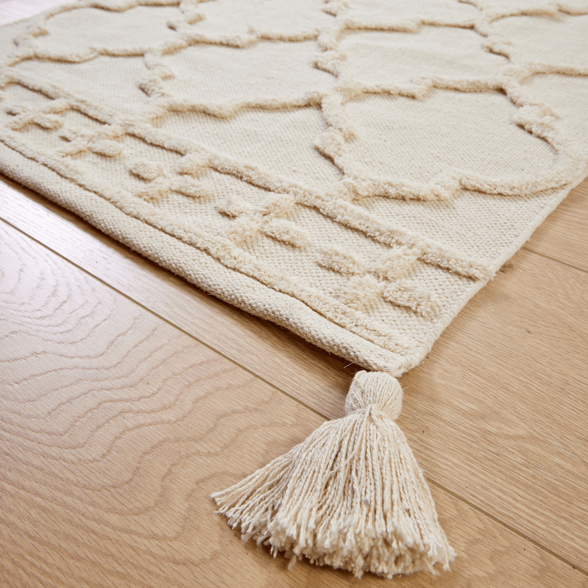 OLIVIA ROCCO Marrakesh Hand Woven Cotton Rug Eco Friendly Durable Carpet For Living Room Bedroom Kitchen Entryway Multiple Sizes