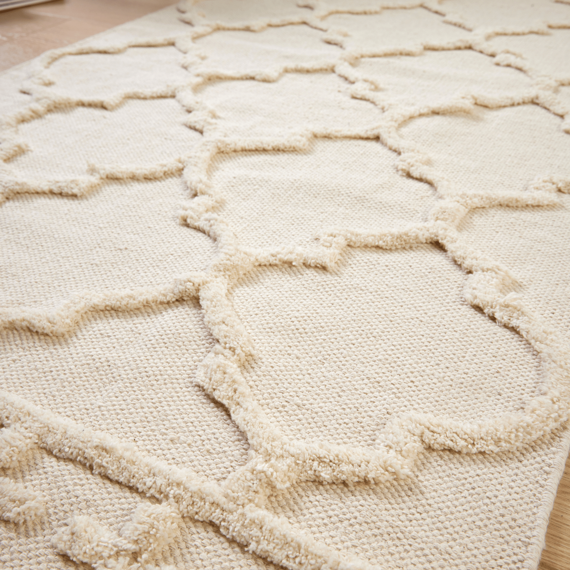 OLIVIA ROCCO Marrakesh Hand Woven Cotton Rug Eco Friendly Durable Carpet For Living Room Bedroom Kitchen Entryway Multiple Sizes