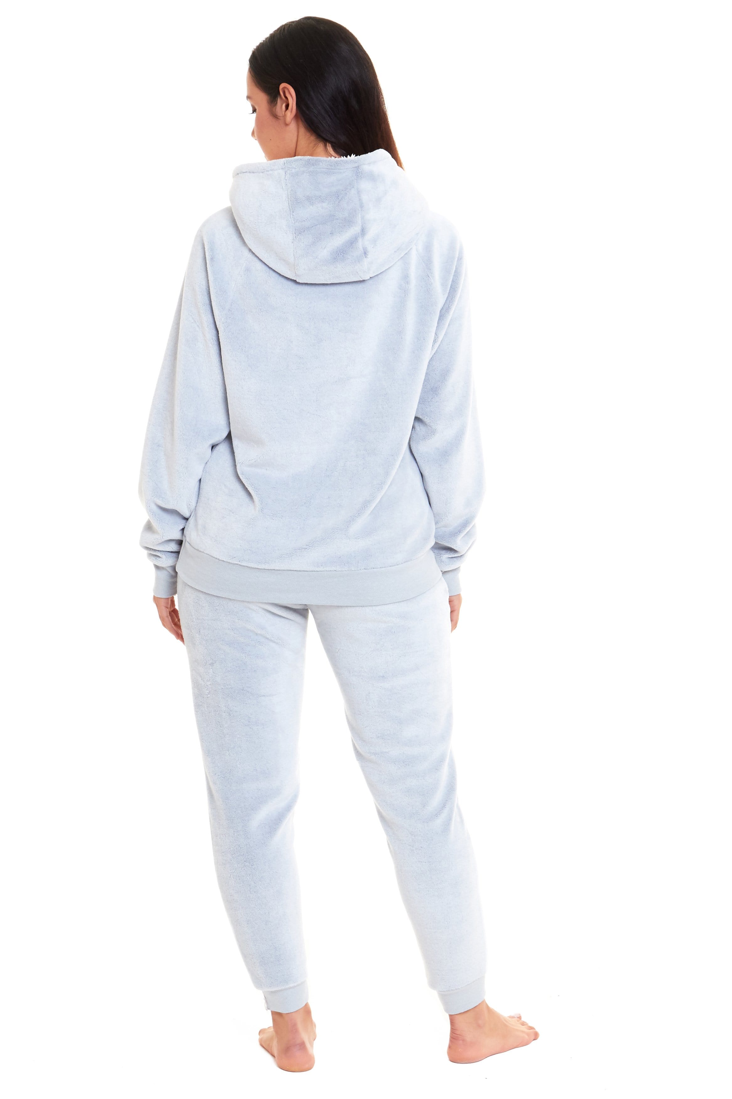 OLIVIA ROCCO Matching Mother Daughter Koala Bear Hooded Pyjama Set Plush Fleece Flannel Loungewear For Women And Girls Cozy Family Nightwear