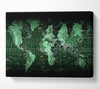Matrix World Map Canvas Wall Art - Zestio