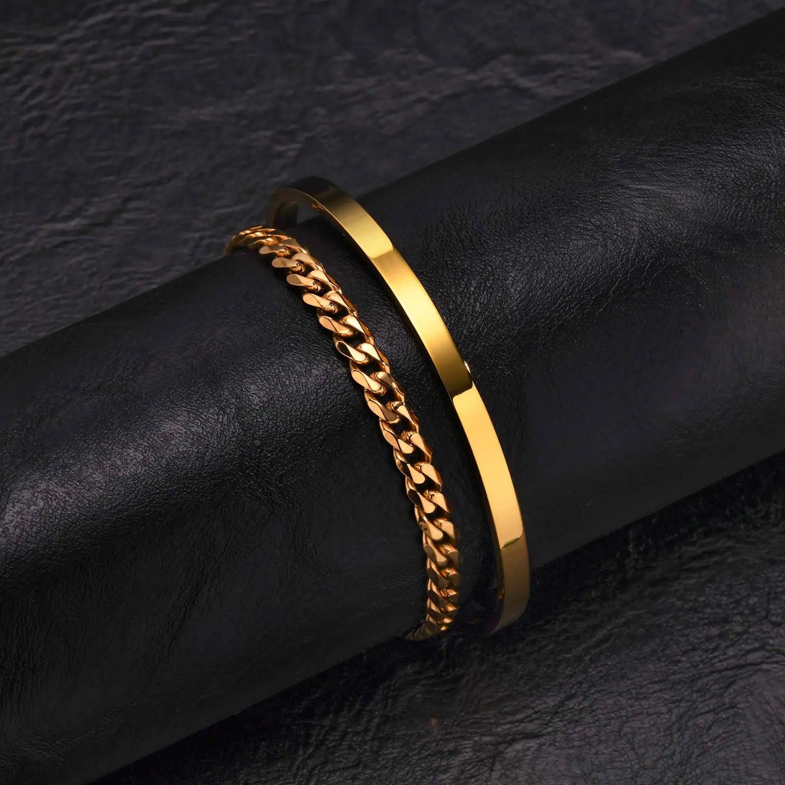 Men’s 5mm Cuban Chain Bracelet – Waterproof Stainless Steel