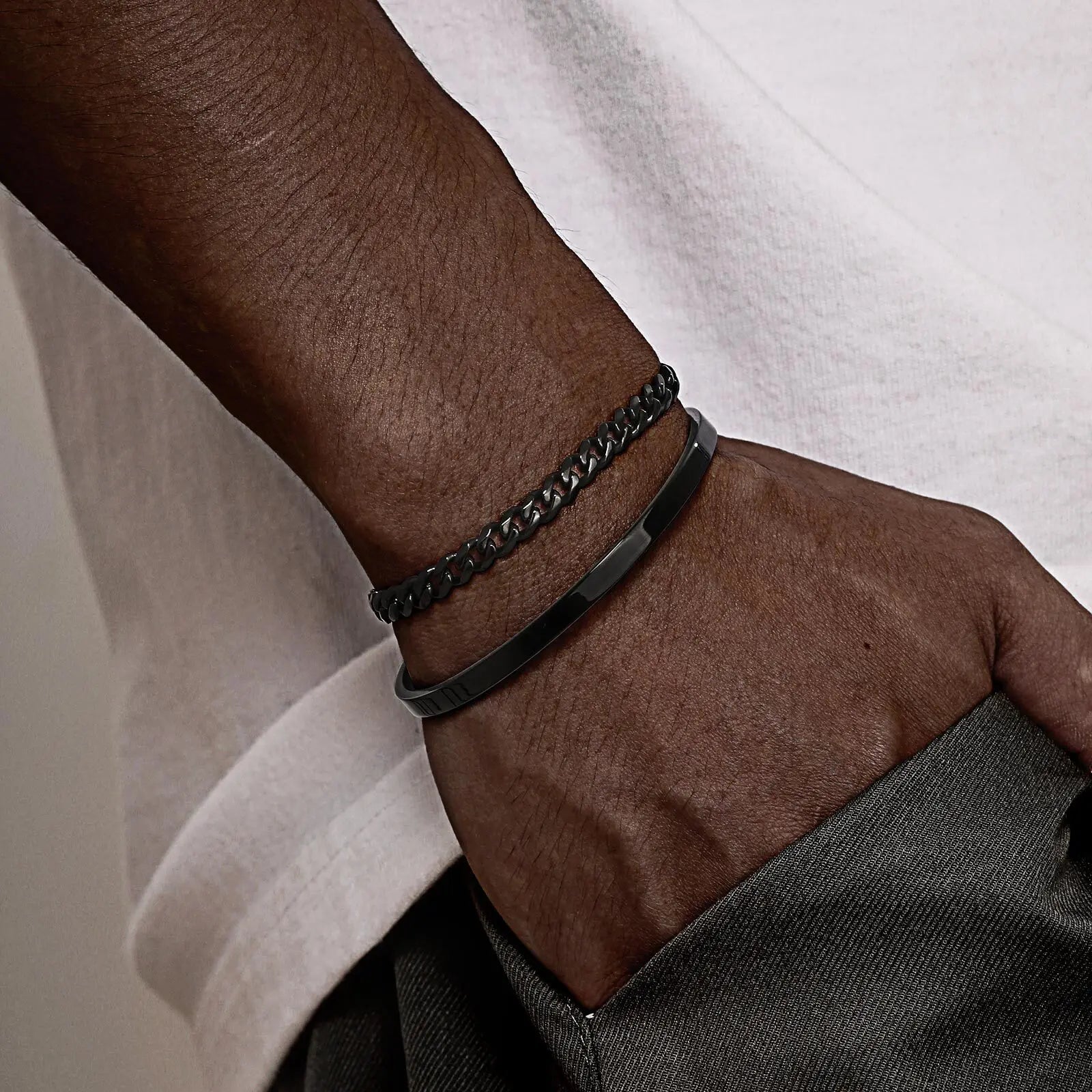 Men’s 5mm Cuban Chain Bracelet – Waterproof Stainless Steel