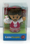 fisher price  Little People Figure Mia With Bunny Plastic Toy 2.5" Pretend Play GWV19