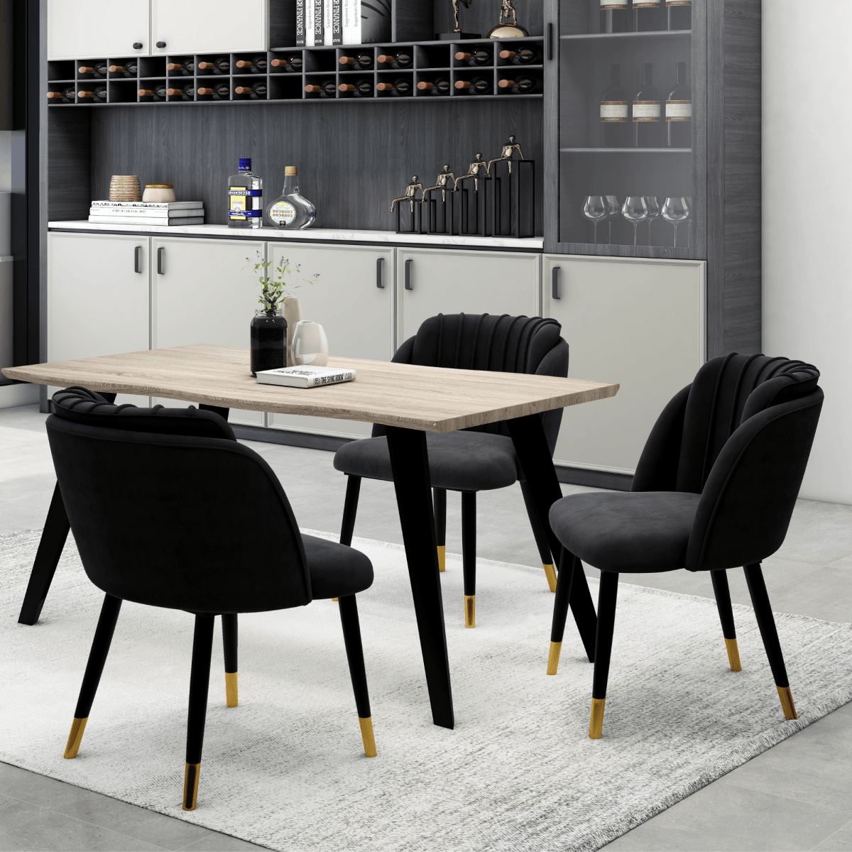 Milano velvet dining chair - Zestio