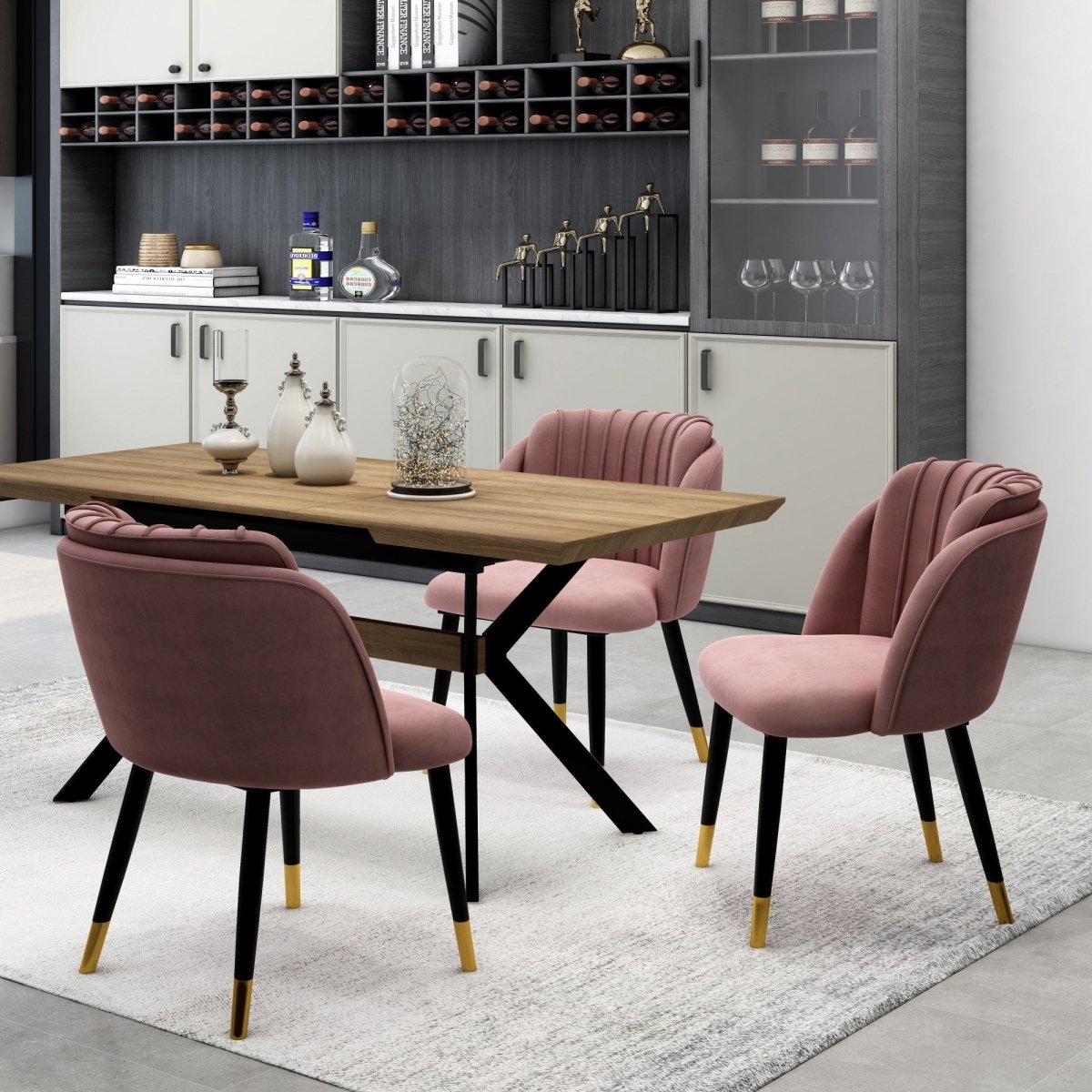 Milano velvet dining chair - Zestio