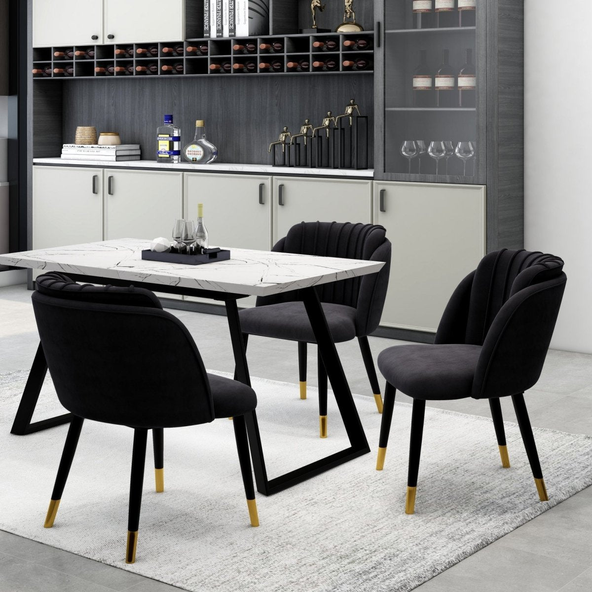 Milano velvet dining chair - Zestio