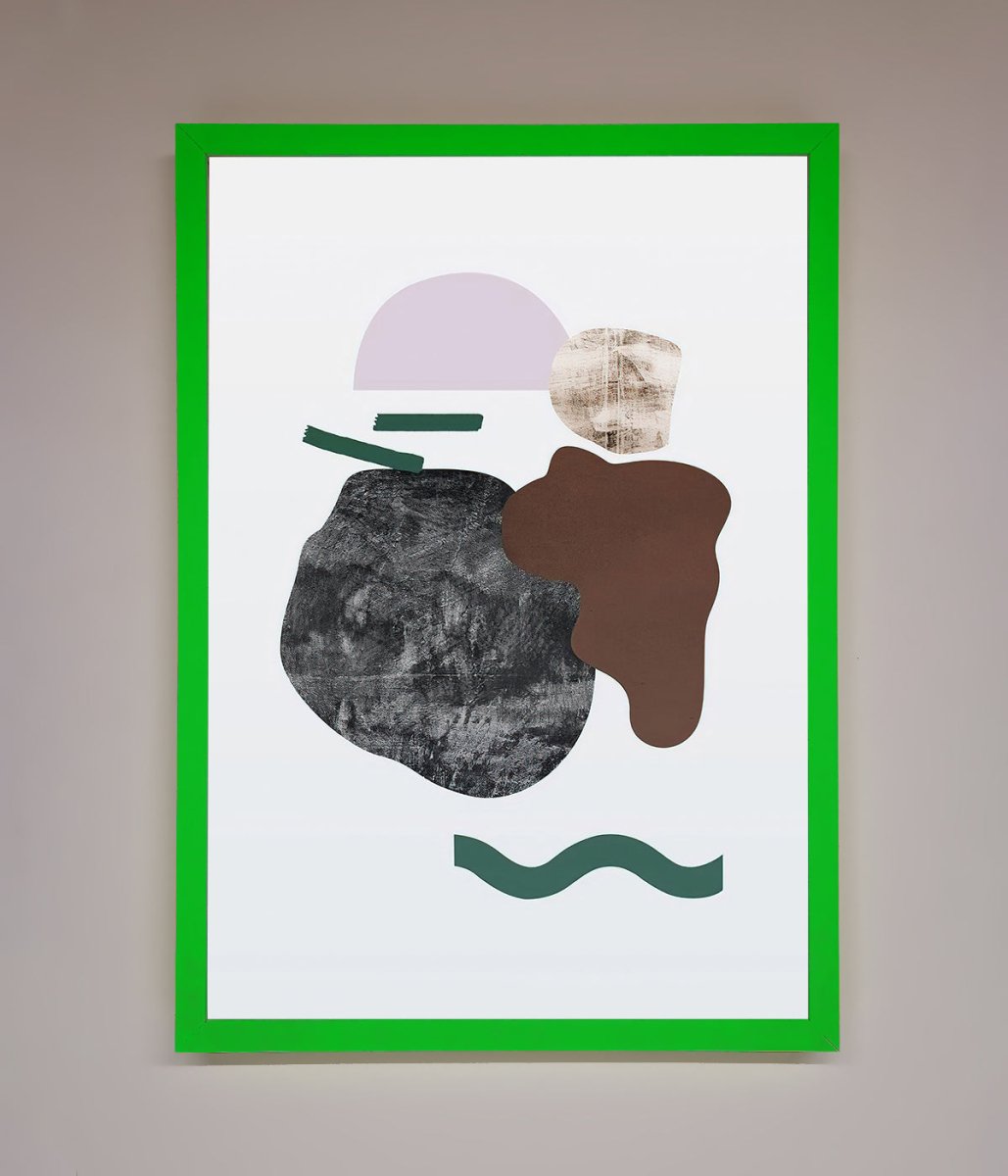 Modern Splodge Framed Print - Zestio